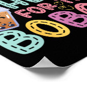 Bubble ik ben hier alleen voor de Bobas thee. Poster (Hoek)