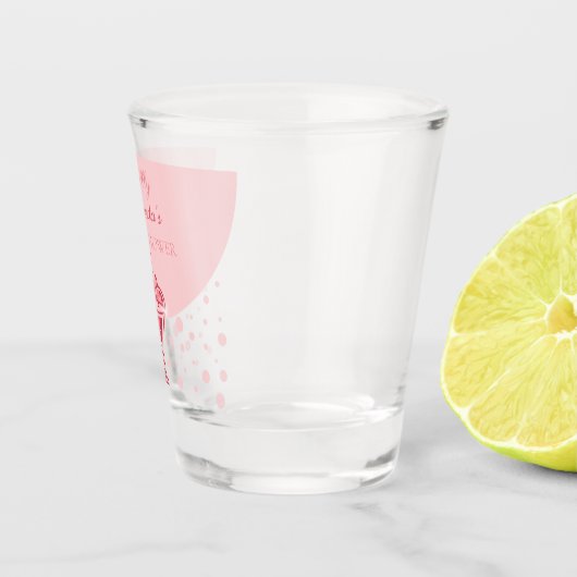 Bubble in Roze: Elegance Leuk Vrijgezellenfeest Shot Glas (Rechts)