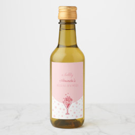 Bubble in Roze:  Elegance Leuk Vrijgezellenfeest Wijn Etiket