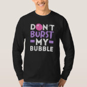 Bubble kauwgum niet verbranden t-shirt (Voorkant)