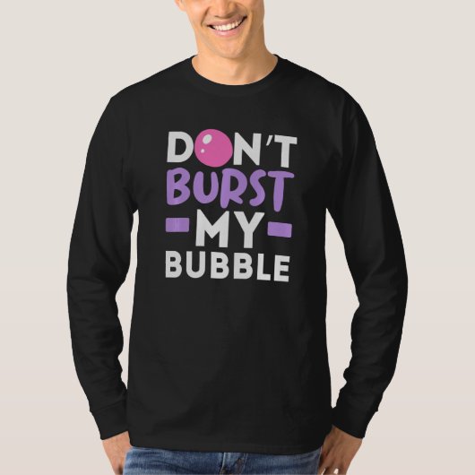 Bubble kauwgum niet verbranden t-shirt (Voorkant)