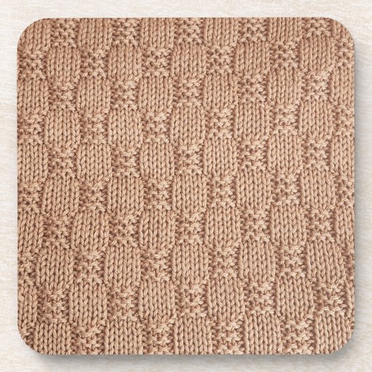 Bubble Knit Stitch Pattern beroemd gemaakt door Sh Bier Onderzetter (Voorkant)