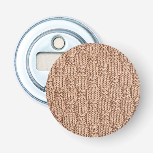 Bubble Knit Stitch Pattern beroemd gemaakt door Sh Button Flesopener (Voorkant)