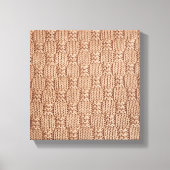 Bubble Knit Stitch Pattern beroemd gemaakt door Sh Canvas Afdruk (Voorkant)