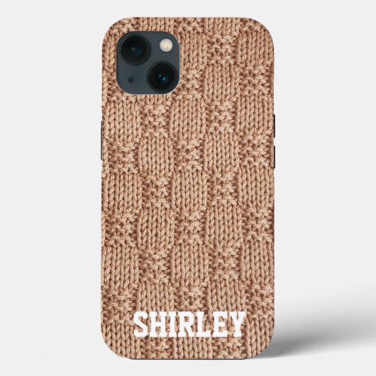 Bubble Knit Stitch Pattern beroemd gemaakt door Sh Case-Mate iPhone Case (Achterkant)