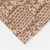 Bubble Knit Stitch Pattern beroemd gemaakt door Sh Fleece Deken (Hoek)