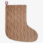 Bubble Knit Stitch Pattern beroemd gemaakt door Sh Grote Kerstsok (Voorkant)