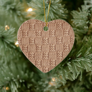 Bubble Knit Stitch Pattern beroemd gemaakt door Sh Keramisch Ornament