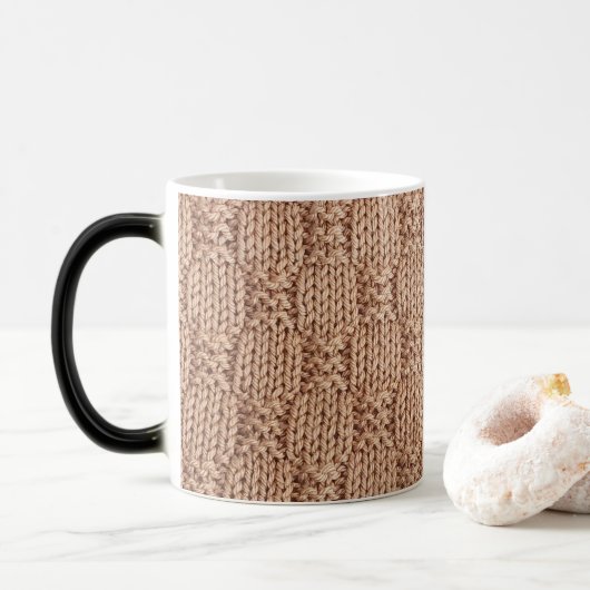 Bubble Knit Stitch Pattern beroemd gemaakt door Sh Magische Mok (Met donut)