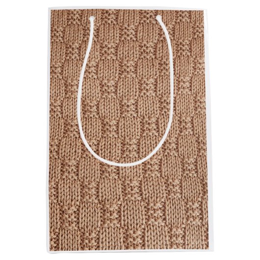 Bubble Knit Stitch Pattern beroemd gemaakt door Sh Medium Cadeauzakje (Voorkant)