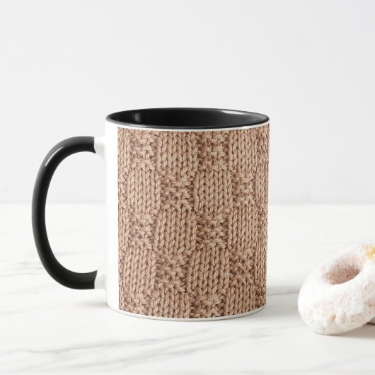 Bubble Knit Stitch Pattern beroemd gemaakt door Sh Mok (Met donut)