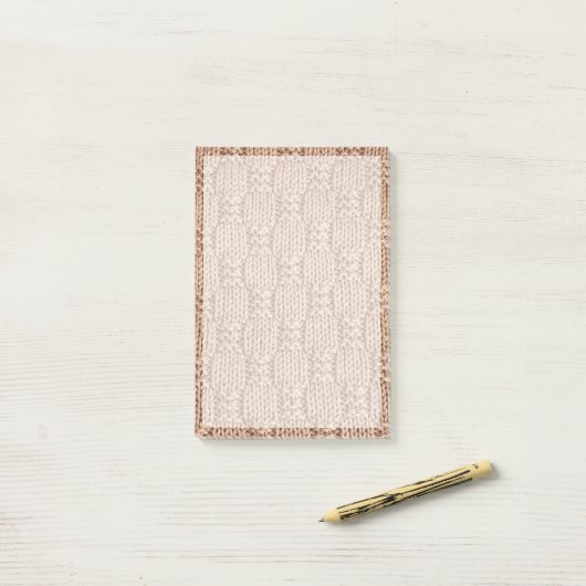 Bubble Knit Stitch Pattern beroemd gemaakt door Sh Post-it® Notes (Op bureau)
