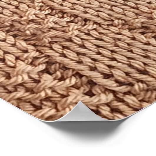 Bubble Knit Stitch Pattern beroemd gemaakt door Sh Poster (Hoek)