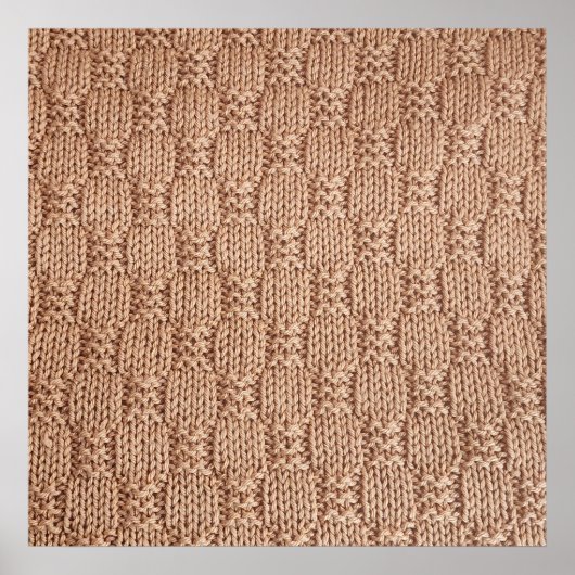 Bubble Knit Stitch Pattern beroemd gemaakt door Sh Poster (Voorkant)