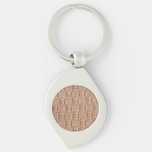 Bubble Knit Stitch Pattern beroemd gemaakt door Sh Sleutelhanger (Voorkant)