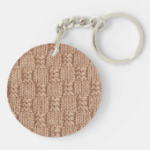 Bubble Knit Stitch Pattern beroemd gemaakt door Sh Sleutelhanger (Achterkant)