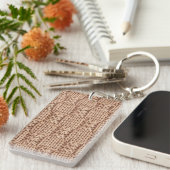 Bubble Knit Stitch Pattern beroemd gemaakt door Sh Sleutelhanger (Voorkant Rechts)