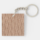 Bubble Knit Stitch Pattern beroemd gemaakt door Sh Sleutelhanger (Achterkant)
