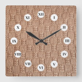 Bubble Knit Stitch Pattern beroemd gemaakt door Sh Vierkante Klok (Voorkant)