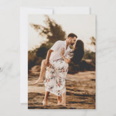 Bubble koppels Engagement Party fotouitnodiging Kaart (Achterkant)