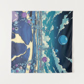 Bubble Landschap Muur Art Tapestry Wandkleed (Voorkant (horizontaal))