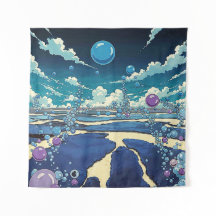 Bubble Landschap Muur Art Tapestry
