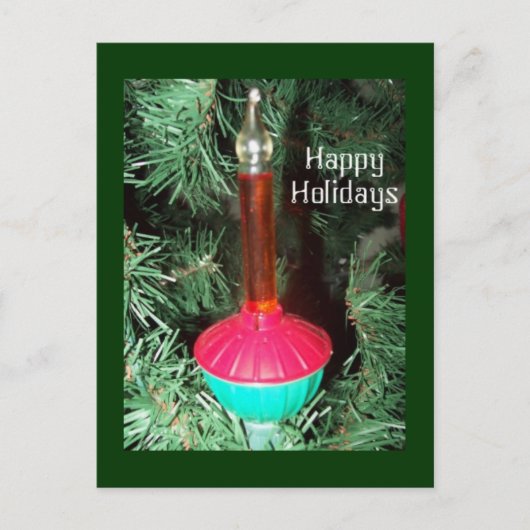 Bubble Light Holiday Briefkaart (Voorkant)