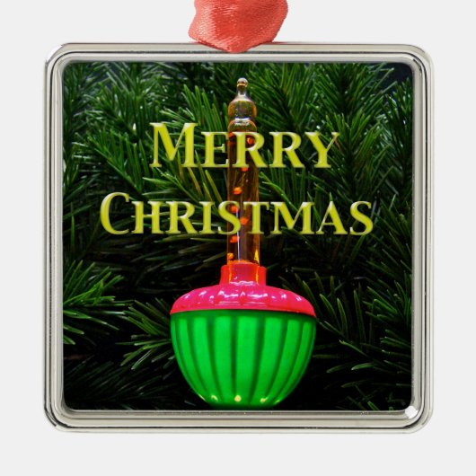 Bubble Light Merry kerstboom Ornament (Voorkant)
