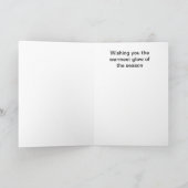 Bubble Light Merry-Wenskaart voor kerstmis Feestdagen Kaart (Binnen)