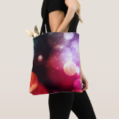 Bubble Lights Bag met overdruk Tote Bag (Dichtbij)
