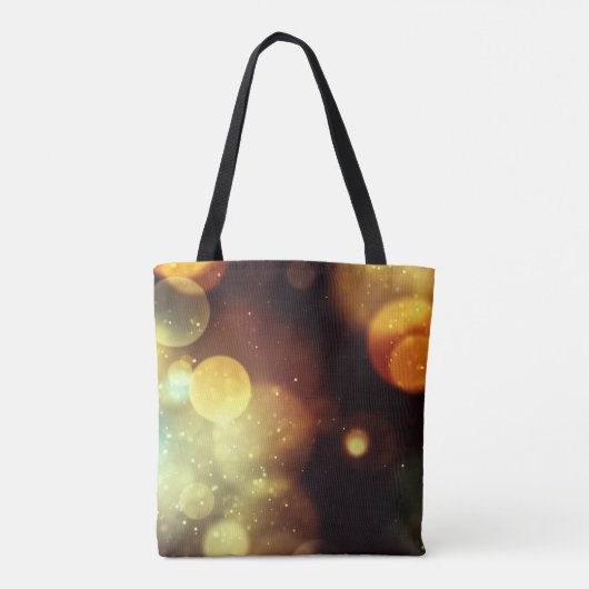 Bubble Lights Bag met overdruk Tote Bag (Achterkant)