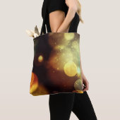 Bubble Lights Bag met overdruk Tote Bag (Dichtbij)