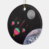 Bubble Lights in de ruimte Keramisch Ornament (Links)