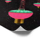 Bubble Lights in de ruimte Poster (Hoek)