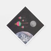 Bubble Lights in de ruimte Servet (Hoek)