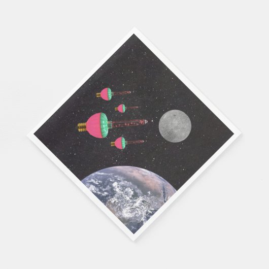 Bubble Lights in de ruimte Servet (Hoek)