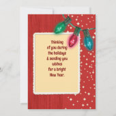  Bubble Lights Kerstkaarten Kaart (Achterkant)