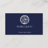 Bubble Logo Business Card-template Visitekaartje (Voorkant)
