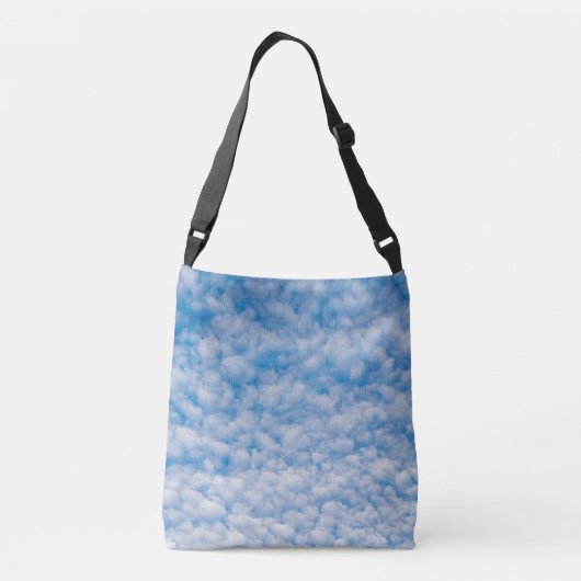 Bubble Mammatus Clouds Blue Sky Natuur Fotografie Crossbody Tas (Achterkant)