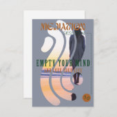 Bubble meditatie uitnodiging sjabloon (Voorkant / Achterkant)