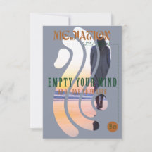 Bubble meditatie uitnodiging sjabloon