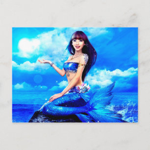 Bubble Mermaid Briefkaart