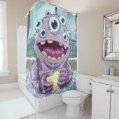 Bubble Monster Douchegordijn (In situ)