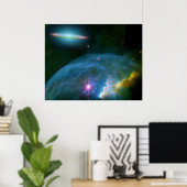 Bubble Nebula en Poster (Thuiskantoor)