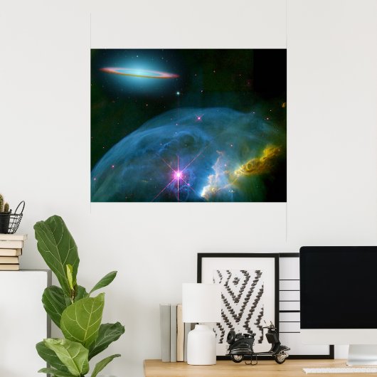 Bubble Nebula en Poster (Thuiskantoor)