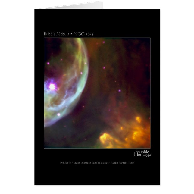 Bubble Nebula - NGC 7635 Hubble Telescope (Voorkant)