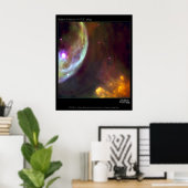 Bubble Nebula - NGC 7635 Hubble Telescope Poster (Thuiskantoor)
