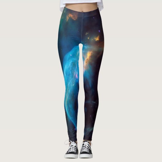 Bubble Nebula Space Astronomie Cosmic Leggings (Voorkant)
