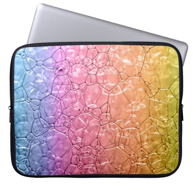 Bubble neopreen laptophoes - waterbestendig laptop sleeve (Voorkant)