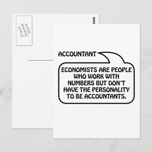 Bubble offerte accountant briefkaart (Voorkant / Achterkant)